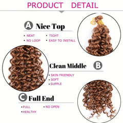 Ombre Water Wave Crochet Hair Extensions