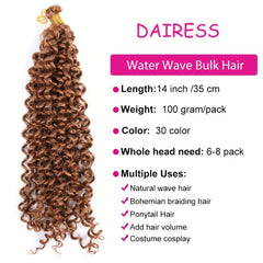 Ombre Water Wave Crochet Hair Extensions