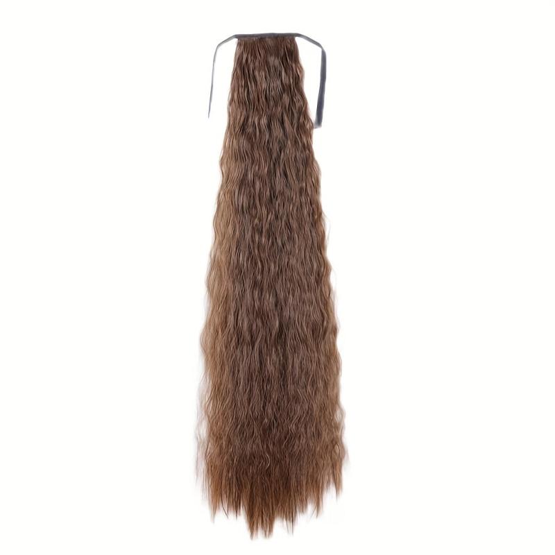 Long Curly Wavy Ponytail Extensions Synthetic Hair Natural Daily Use