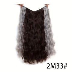 Synthetic Long Wig Hanging Rar Dyed Wig Piece V Type Highlighting