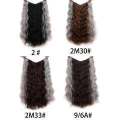 Synthetic Long Wig Hanging Rar Dyed Wig Piece V Type Highlighting