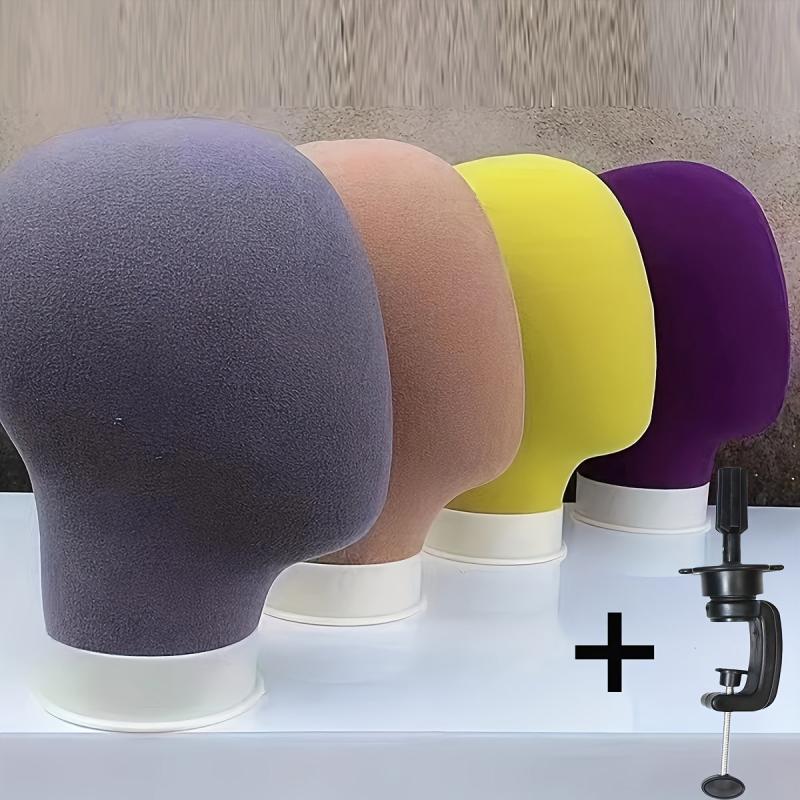 Unisex Head Wig Making Weft Hats Display Stand Rack Model Mannequin Head