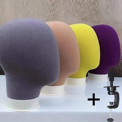 Unisex Head Wig Making Weft Hats Display Stand Rack Model Mannequin Head