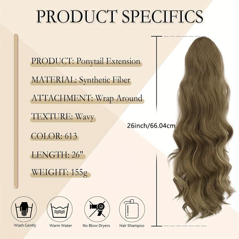 Big Wave Drawstring Ponytail Synthetic Wig Natural Fluffy