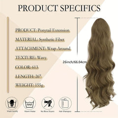 Big Wave Drawstring Ponytail Synthetic Wig Natural Fluffy
