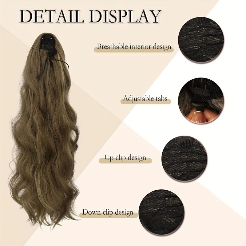 Big Wave Drawstring Ponytail Synthetic Wig Natural Fluffy