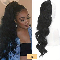 Big Wave Drawstring Ponytail Synthetic Wig Natural Fluffy