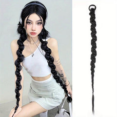 Y2K Twist Braid Ponytail Extensions for Women