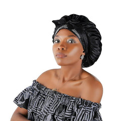 Silky Satin Sleeping Hat Night Sleep Cap Hair Care Bonnet Nightcap