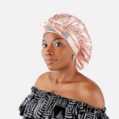 Silky Satin Sleeping Hat Night Sleep Cap Hair Care Bonnet Nightcap