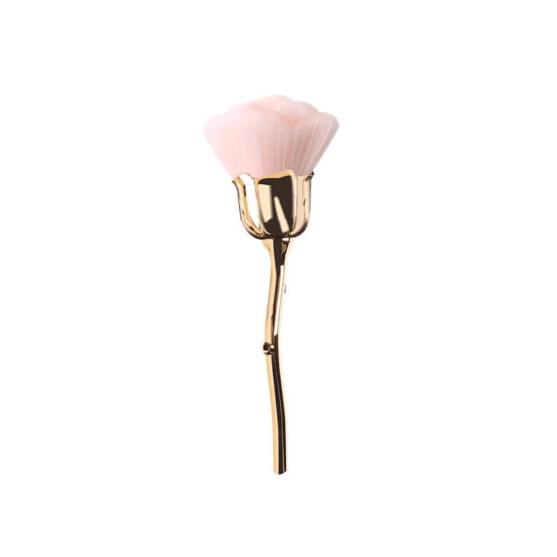 Rose Makeup Brush Large Soft Powder Facial Brush Blush Brush