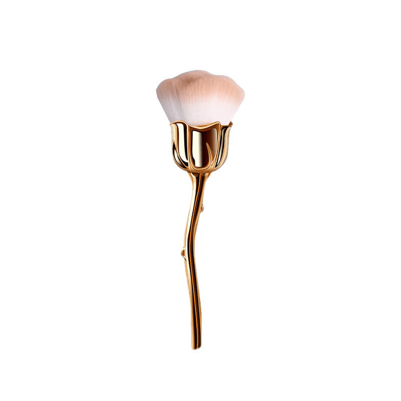 Rose Makeup Brush Large Soft Powder Facial Brush Blush Brush