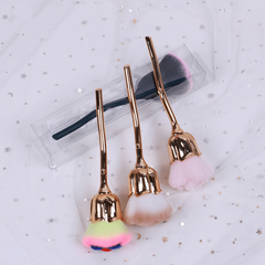 Rose Makeup Brush Large Soft Powder Facial Brush Blush Brush