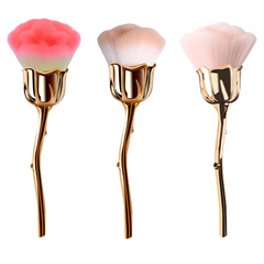 Rose Makeup Brush Large Soft Powder Facial Brush Blush Brush