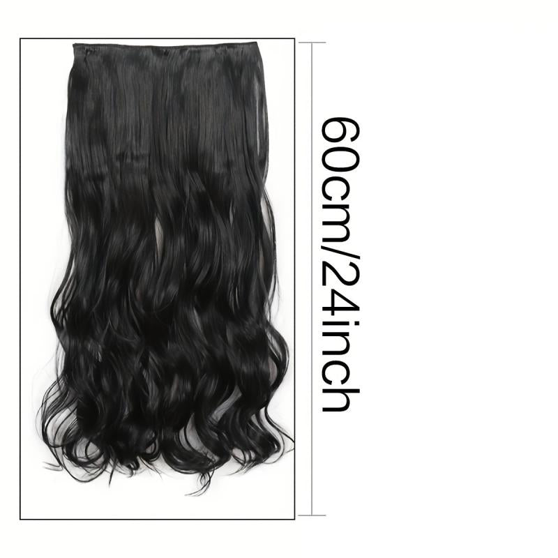Curly Clip In Hair Extensions with 5 Clips - Add Volume & Style