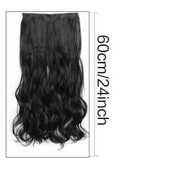 Curly Clip In Hair Extensions with 5 Clips - Add Volume & Style