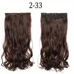 Curly Clip In Hair Extensions with 5 Clips - Add Volume & Style