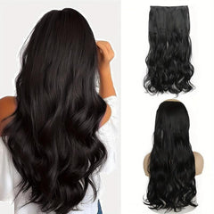 Curly Clip In Hair Extensions with 5 Clips - Add Volume & Style