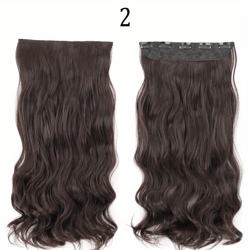 Curly Clip In Hair Extensions with 5 Clips - Add Volume & Style