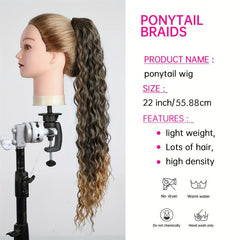 Long Wavy Ponytail Extensions for Daily Use