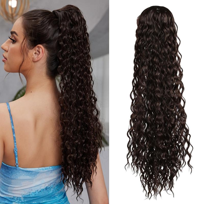Long Wavy Ponytail Extensions for Daily Use