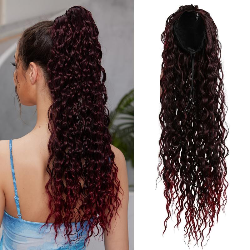 Long Wavy Ponytail Extensions for Daily Use