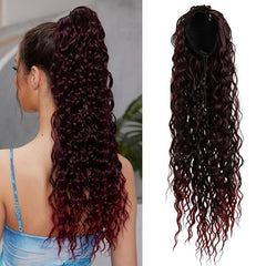 Long Wavy Ponytail Extensions for Daily Use