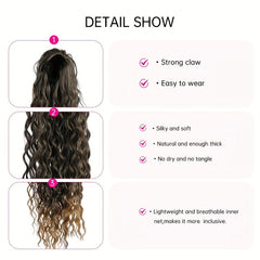 Long Wavy Ponytail Extensions for Daily Use