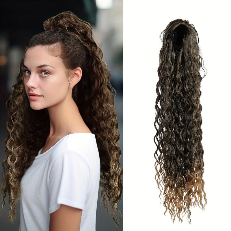 Long Wavy Ponytail Extensions for Daily Use