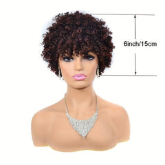 Short Afro Curly Wigs for Women Spring Twist Afro Curls Party Wigs