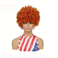 Short Afro Curly Wigs for Women Spring Twist Afro Curls Party Wigs