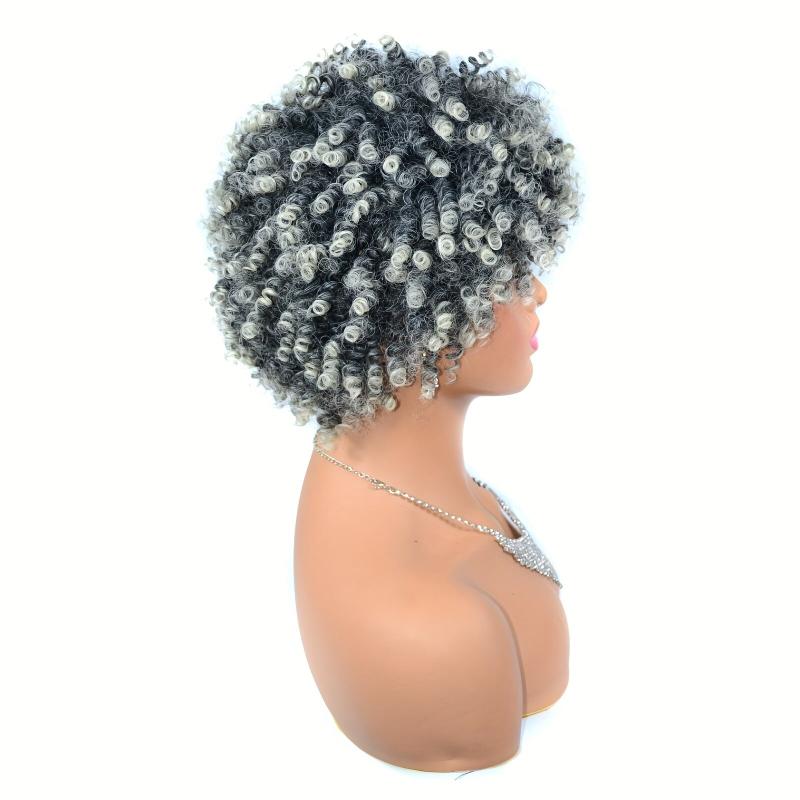Short Afro Curly Wigs for Women Spring Twist Afro Curls Party Wigs