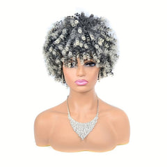 Short Afro Curly Wigs for Women Spring Twist Afro Curls Party Wigs