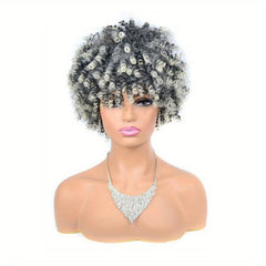 Short Afro Curly Wigs for Women Spring Twist Afro Curls Party Wigs
