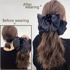 40 64 Cm Grab Claw Clip In Ponytail Extensions Synthetic Fiber Curly Wavy Hair