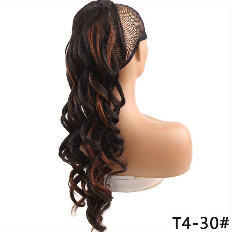 Long Curly Ponytail Hairpiece For Women Wavy Ponytail Extensions Wig