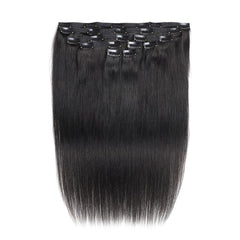 Clip In Human Hair Extensions Set Double Weft 18 Clips 20 32 66 04 Cm