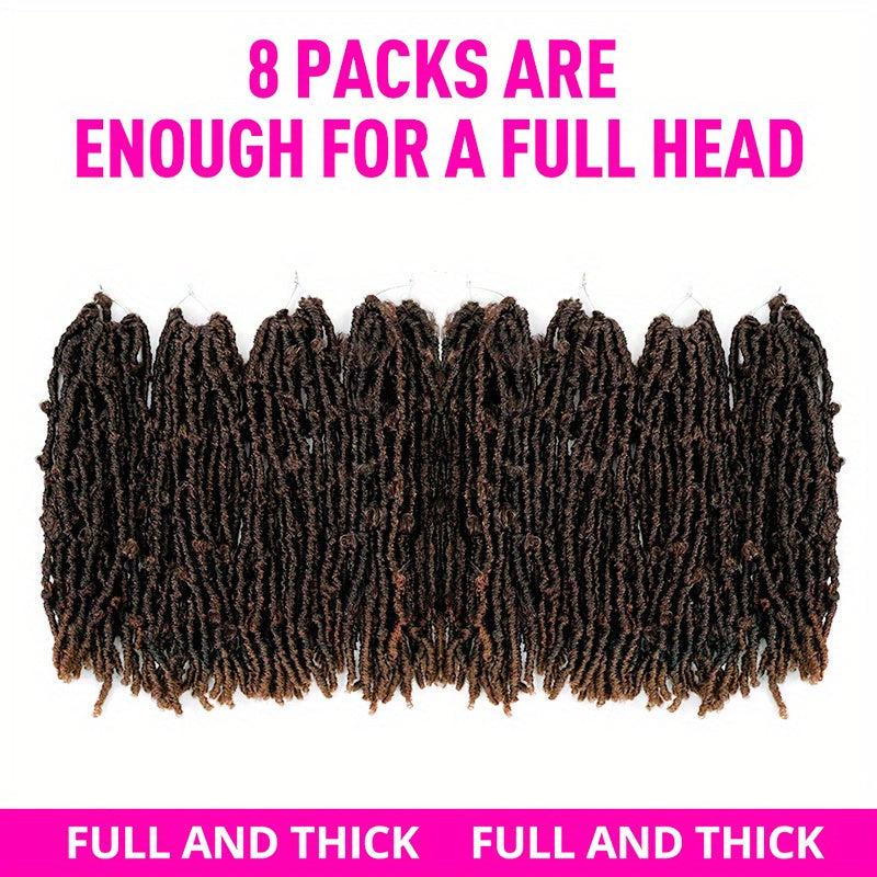 8pcs Butterfly Locs Crochet Braids Hair Extensions