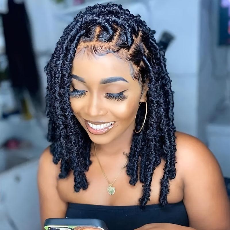 8pcs Butterfly Locs Crochet Braids Hair Extensions