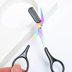 Titanium Eyebrow Scissors with Comb for Perfect Brows