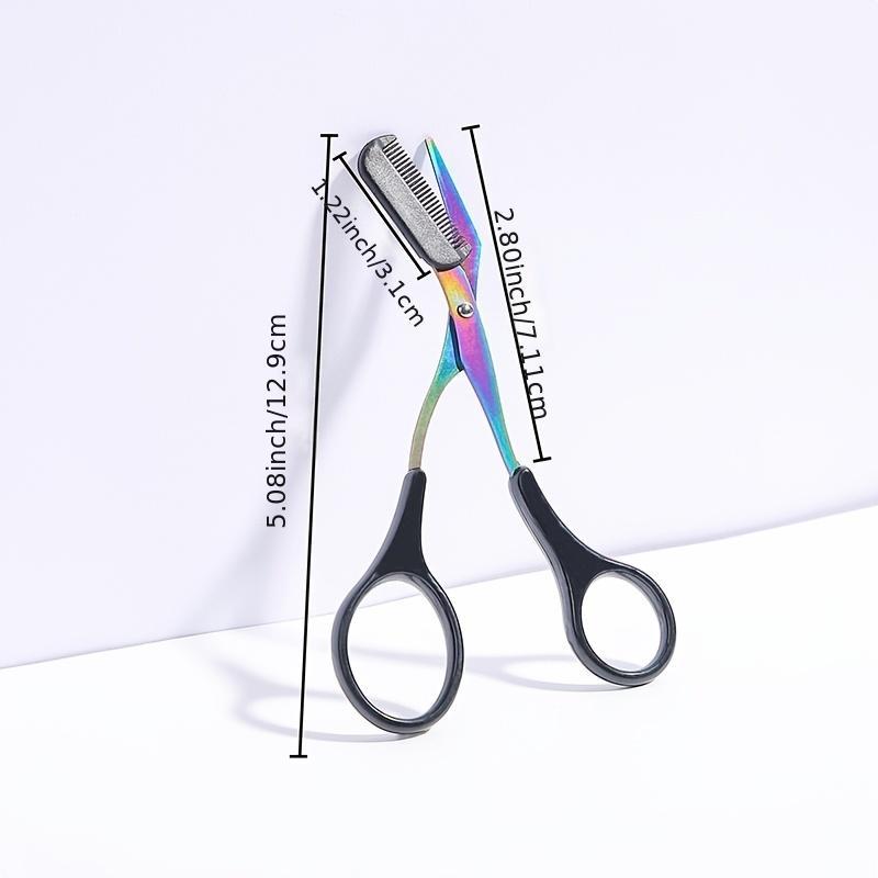 Titanium Eyebrow Scissors with Comb for Perfect Brows