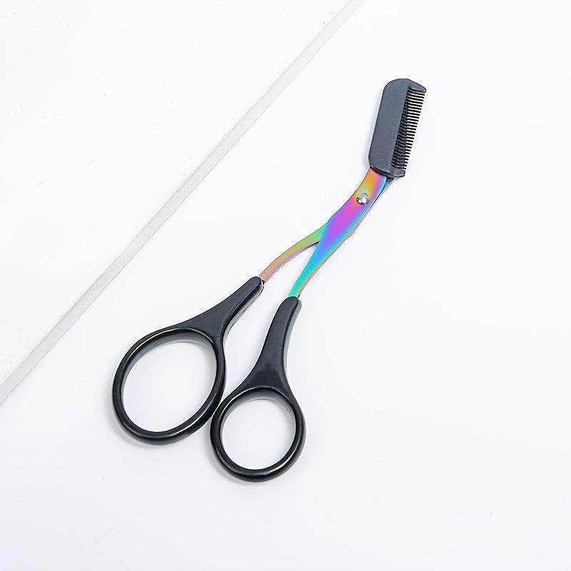 Titanium Eyebrow Scissors with Comb for Perfect Brows