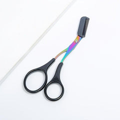 Titanium Eyebrow Scissors with Comb for Perfect Brows