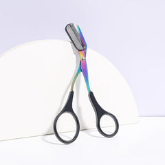 Titanium Eyebrow Scissors with Comb for Perfect Brows
