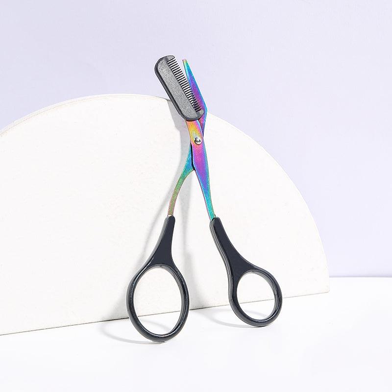 Titanium Eyebrow Scissors with Comb for Perfect Brows