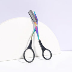 Titanium Eyebrow Scissors with Comb for Perfect Brows