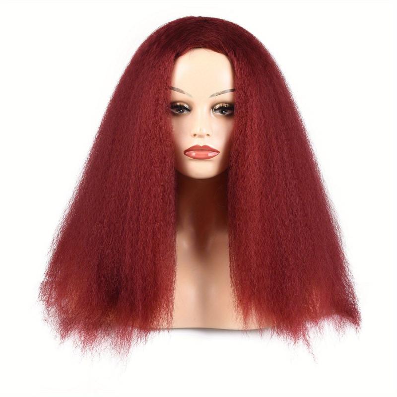 Long Synthetic Kinky Straight Wigs for Women