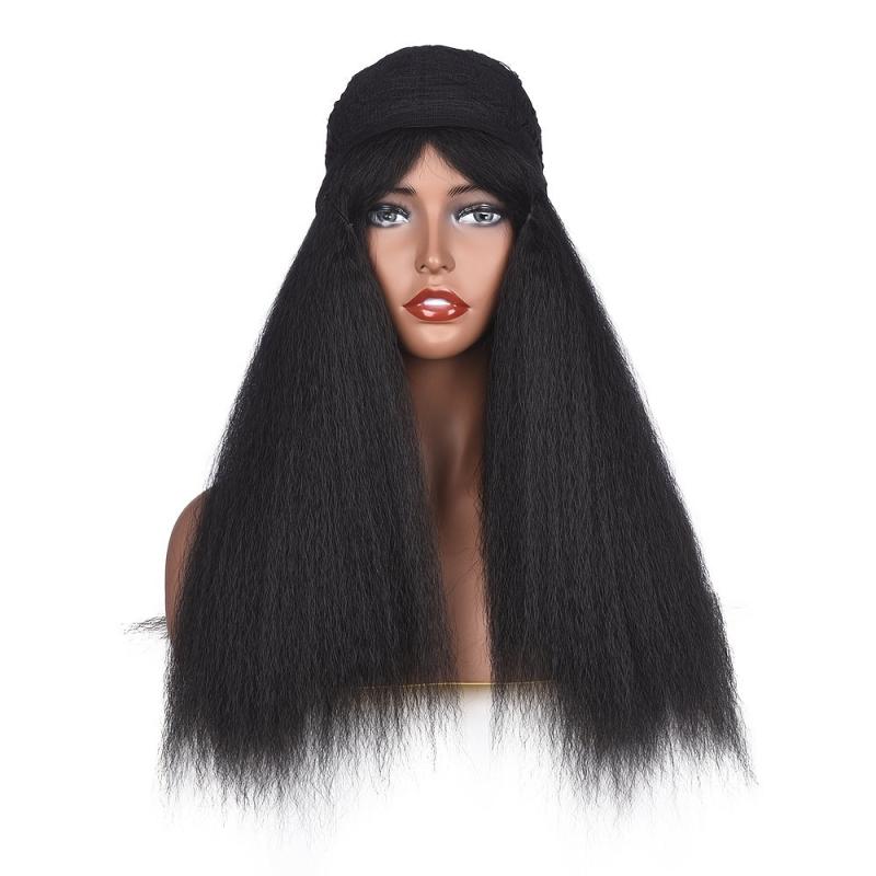 Long Synthetic Kinky Straight Wigs for Women