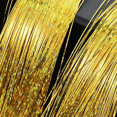 Colorful Laser Silk Hair Extension Piece