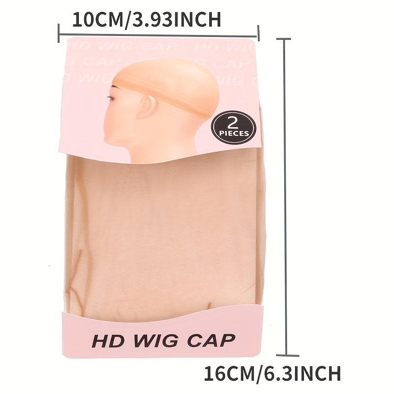 5 Packs HD Wig Caps Elastic Breathable Invisible Wig Caps